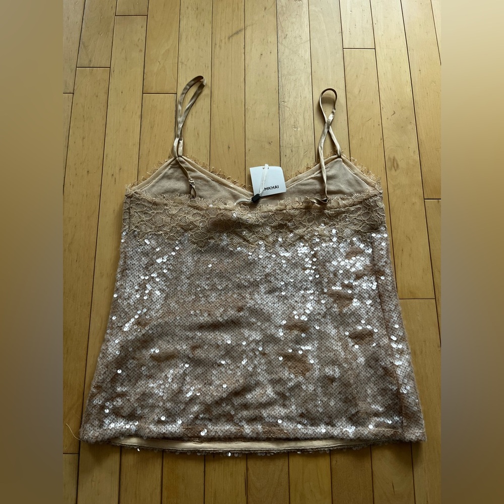 Simkhai Arlene Sequinned Lace Camisole - Picture 6 of 10